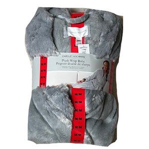Carole Hochman | Women 's Grey Plush Wrap Robe | Various Sizes